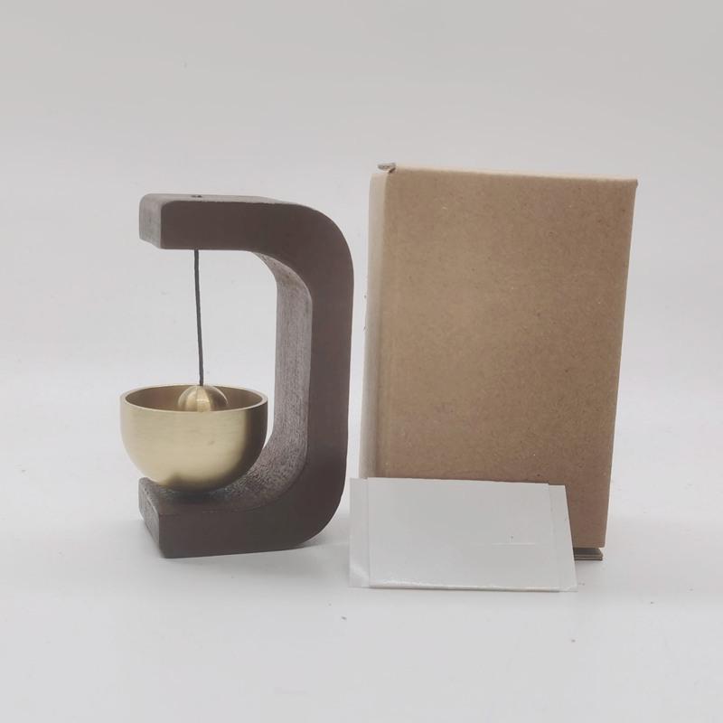Dopamine-Style Magnetic Wooden Doorbell: Chinese-Inspired Wind Chime for Shop Entrances