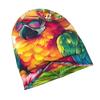 2D Flat Printing Parrot Bay Breeze Classic Knit Hat for Adults Available In Versatile Tones Ideal for Subtle Styling During Cool Days Or Relaxed Seaso