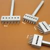 1Pcs 2/4/6Teeth Leather Punching Tool Manual Handmade Hole Punch Tool Hole Spacing Drilling 4/5/6/8mm Round Punch Die Set