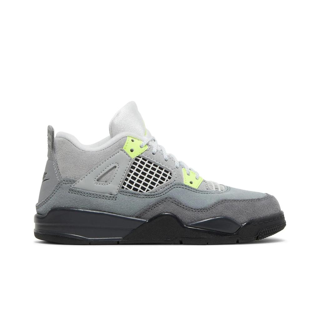 Air Jordan 4 Retro SE PreSchool 'Neon 95' (Unisex) Cool Grey / Volt / Wolf Grey / Anthracite Kids' Basketball Shoes CT5344 007