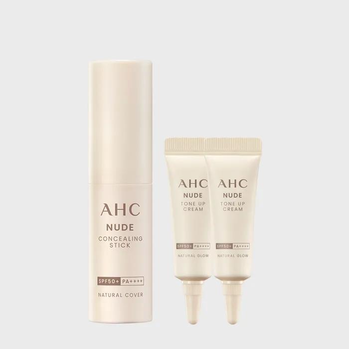 AHC Nude Concealing Natural Cover Stick 11g+(GIFT) Nude Tone-up Cream 5mlx2