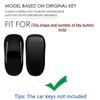 SANRILY Tesla Smart Key Cover ABS Plastic Key Protector Shell Tesla Model X Keyless Remote Key Case with Kwychain White