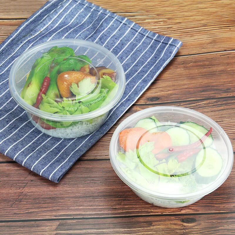 Disposable Round Food Containers with Lids