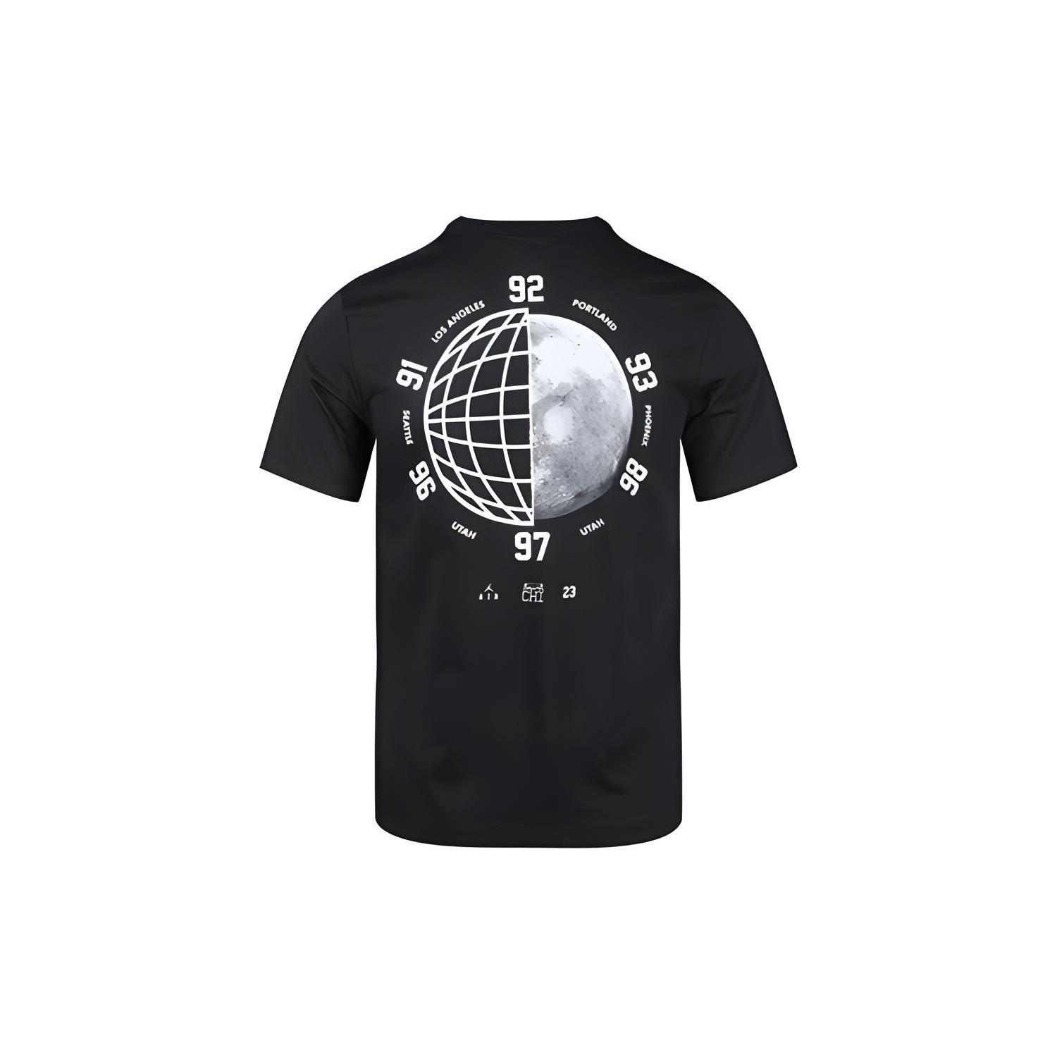 Jordan T Shirts Men s Crew Neck Moderate AT8928-010 S