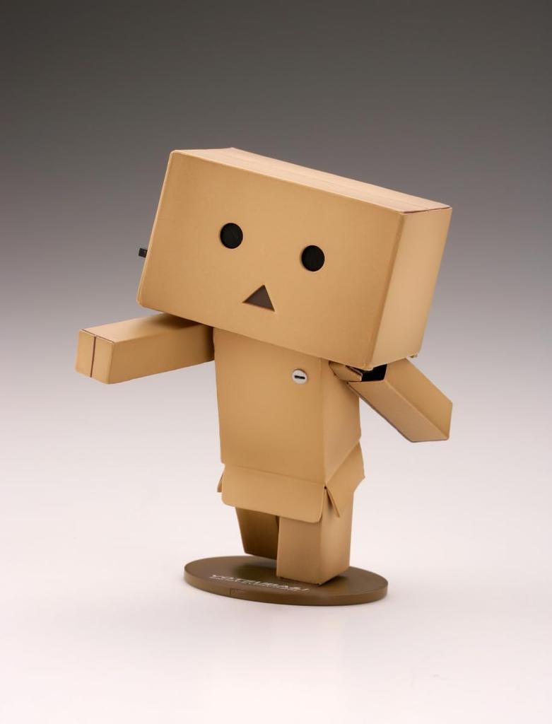 Kaiyodo Revoltech Danbo Mini, approximately 80mm tall, non-scale PVC & ABS painted action figure