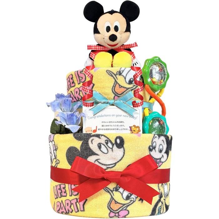 [KanonBabys] Diaper Cake - Boy - Mickey - Disney - 2 Tier - Size S (x 22) - Blue