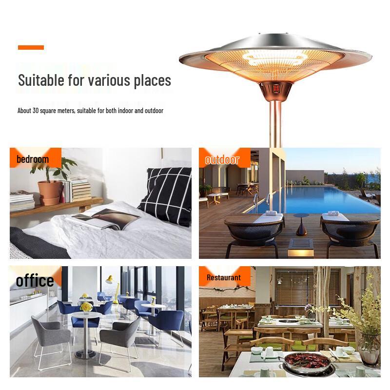 SEPAT Commercial & Home Electric Umbrella and Hanging Heaters