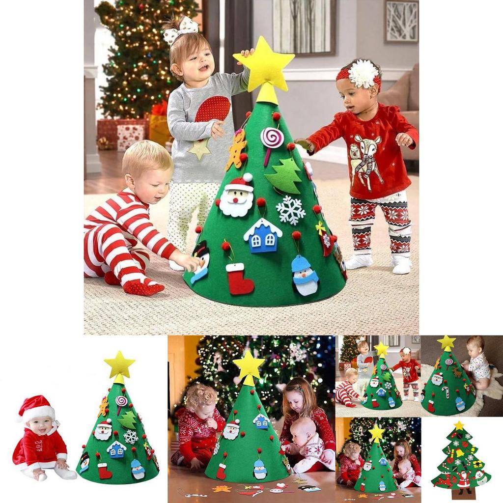 Delightful Diy 3d Cone Felt Christmas Tree Perfect For Kids Toddler Home Decor