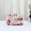 Women's Floral Evening Clutch: Elegant High-End Wedding and Banquet Handbag