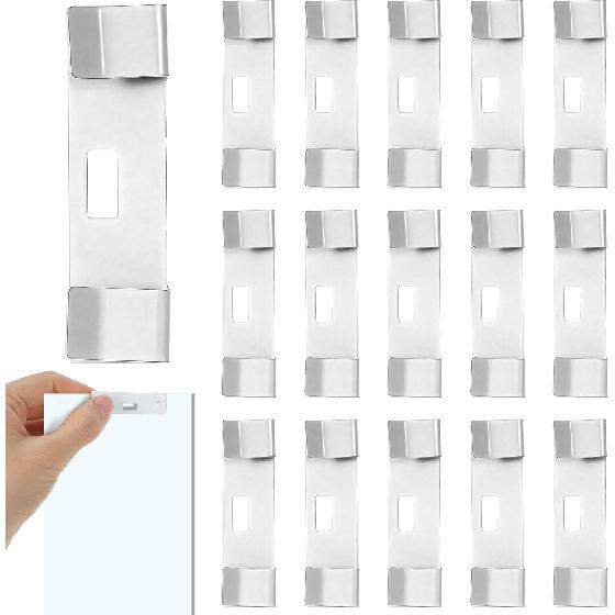 16 Pcs Vertical Blind Repair Tabs Kit, Metal Vertical Blind Repair Vane Savers, Verticals Blinds Repairs Kit for Verticals Blinds Replacement Slats