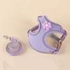 Harness Leash Set Reflective Strap Night Safe Pet Dog Vest Flower Decoration Adjustable