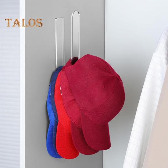 2/4/6/8 Stück Baseballkappenhalter, Wandmontage, Hut-Organizer-Haken, L-förmiges Design, Mehrzweck-Hutständer aus Acryl, einfach zu installieren