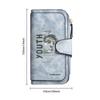 Fashion PU Long Wallet Youth Printed Multi Card Slot Portable Large Capacity Purse for Daily Use
