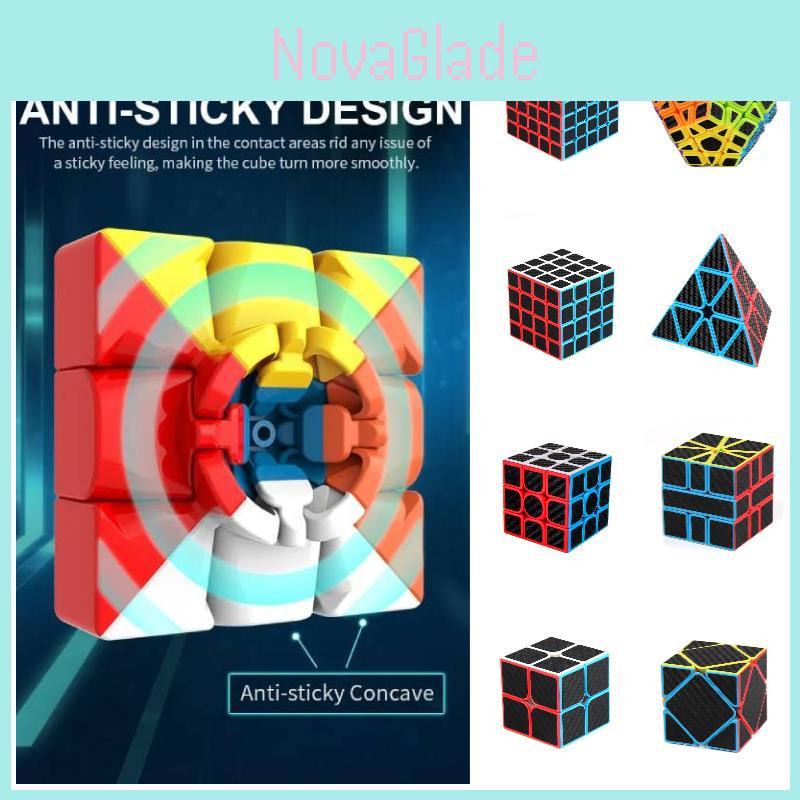 Abs Material Carbon Fiber Twisty Puzzle 2x2 3x3 4x4 5x5 Mind-boggling Toy For All Ages