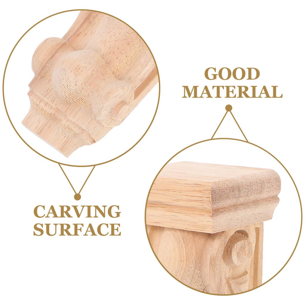 Wood Roman Column Corbels Carved Solid Wood Decorative Shelf Bracket for Fireplace Mantel Beam Support Home Wall Decoration
