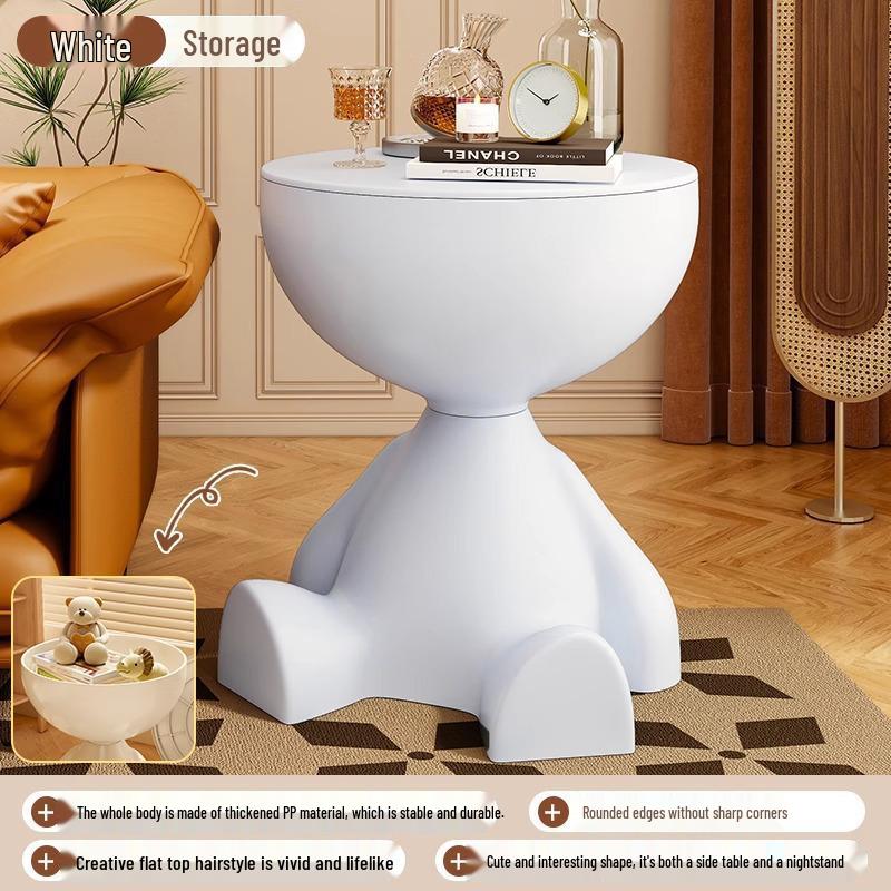 Modern Minimalist Bedside & Coffee Table: Simple, Creative Design for Bedroom, Living Room, Balcony, or Corner Spaces.