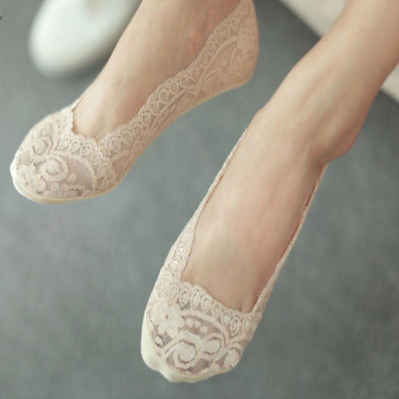 Spitzenlose Damensocken Fake-Socken 2er-Set