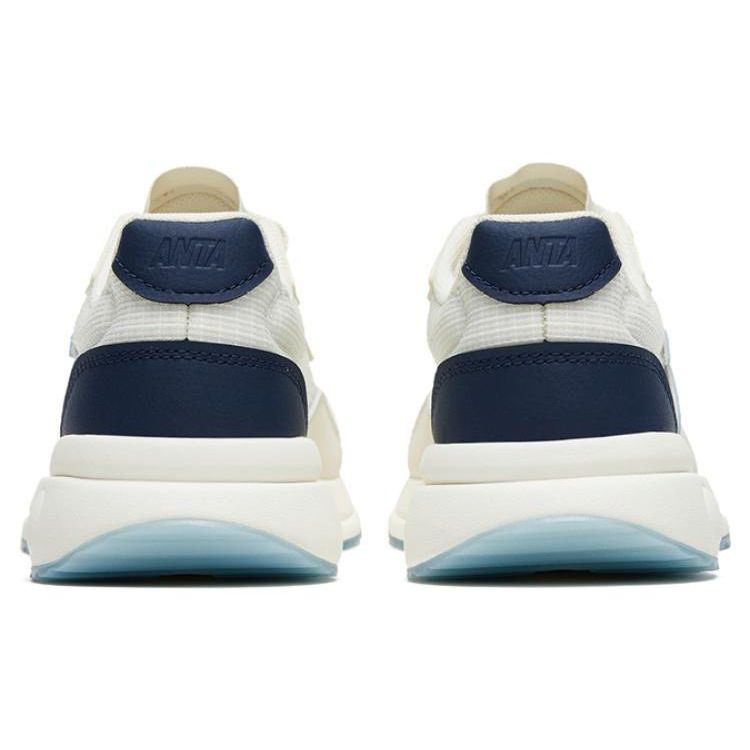 ANTA Women Retro Casual Running Shoes Off White Blue Navy 122328871-1
