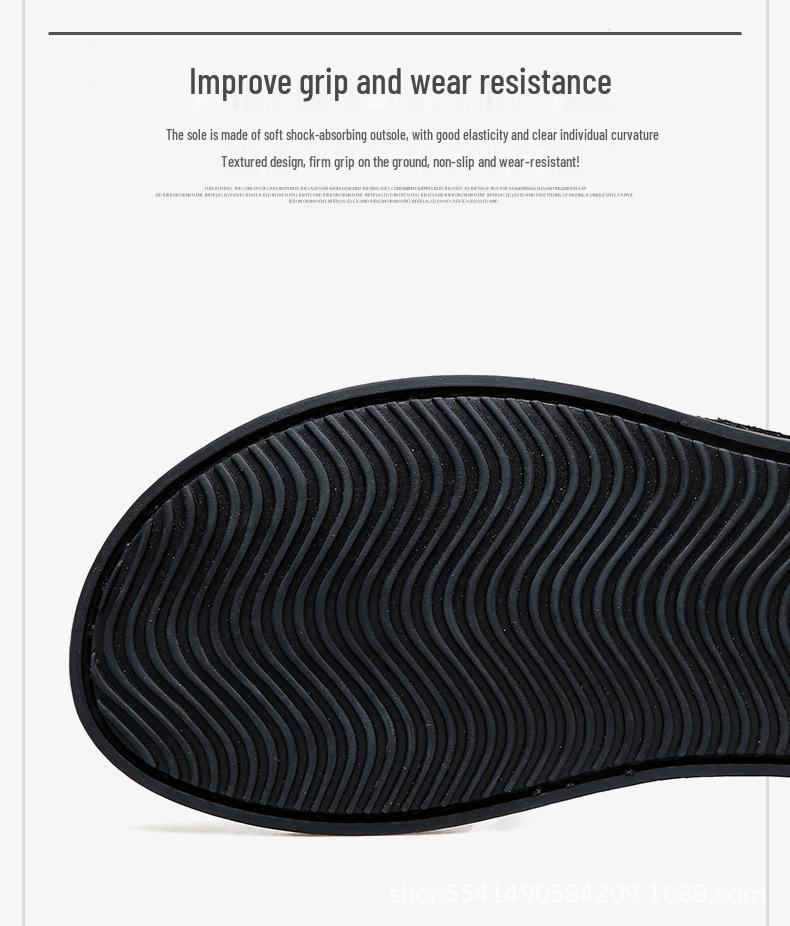 Plus Size Hand-stitched Casual Men's Beach Flip-flops