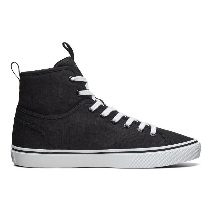 Skechers Lifestyle Round Toe Lace-Up High-Top Sneakers Men Sneakers Black 666110-BLK