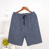 Herren-Pyjamahose, Lounge-Schlafshorts, atmungsaktive Pyjama-Shorts mit Taschen, Kordelzug, dehnbare Home-Shorts, Jogger, sportliche, lässige Sweat-Shorts