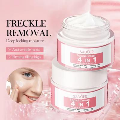 Original 4 in 1 Anti-Falten Anti-Aging Vitamin C Gesichtscreme Feuchtigkeitsspendende Whitening Hyaluronsäure Schrumpfen Poren Gesichtshautpflege