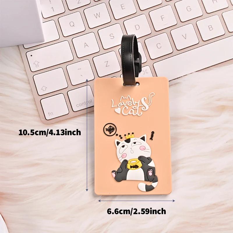 Cute PVC Card Sleeve Campus Card Work ID Protection Cover Cartoon Luggage Tag Access Card Holder Portable Baggage Boarding Label