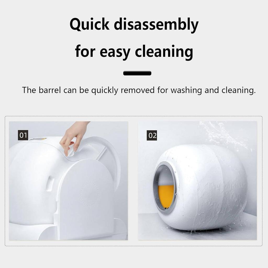 Caixa De Areia Para Gatos Autolimpante, Modelo De Caixa AutomáTica Anti-BeliscãO Para VáRios Gatos, Robô De Areia Para Gatos Grande