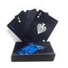 Waterproof Black Plastic Poker Cards Durable Playing Cards Gambling Board Game Family Home Gift