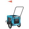 Bicycle Trailer for Dogs Blue and Black Oxford Fabric & Iron