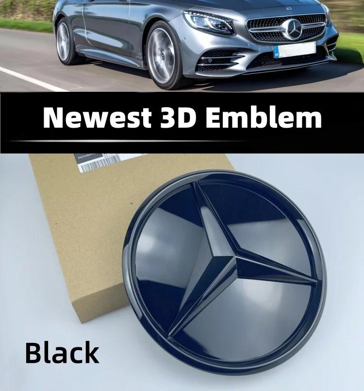 Emblemat z gwiazdą na przedni grill samochodu Mercedes Benz W204 W205 X253 W213 W212 W176 W177 W167 W246 W117 Akcesoria