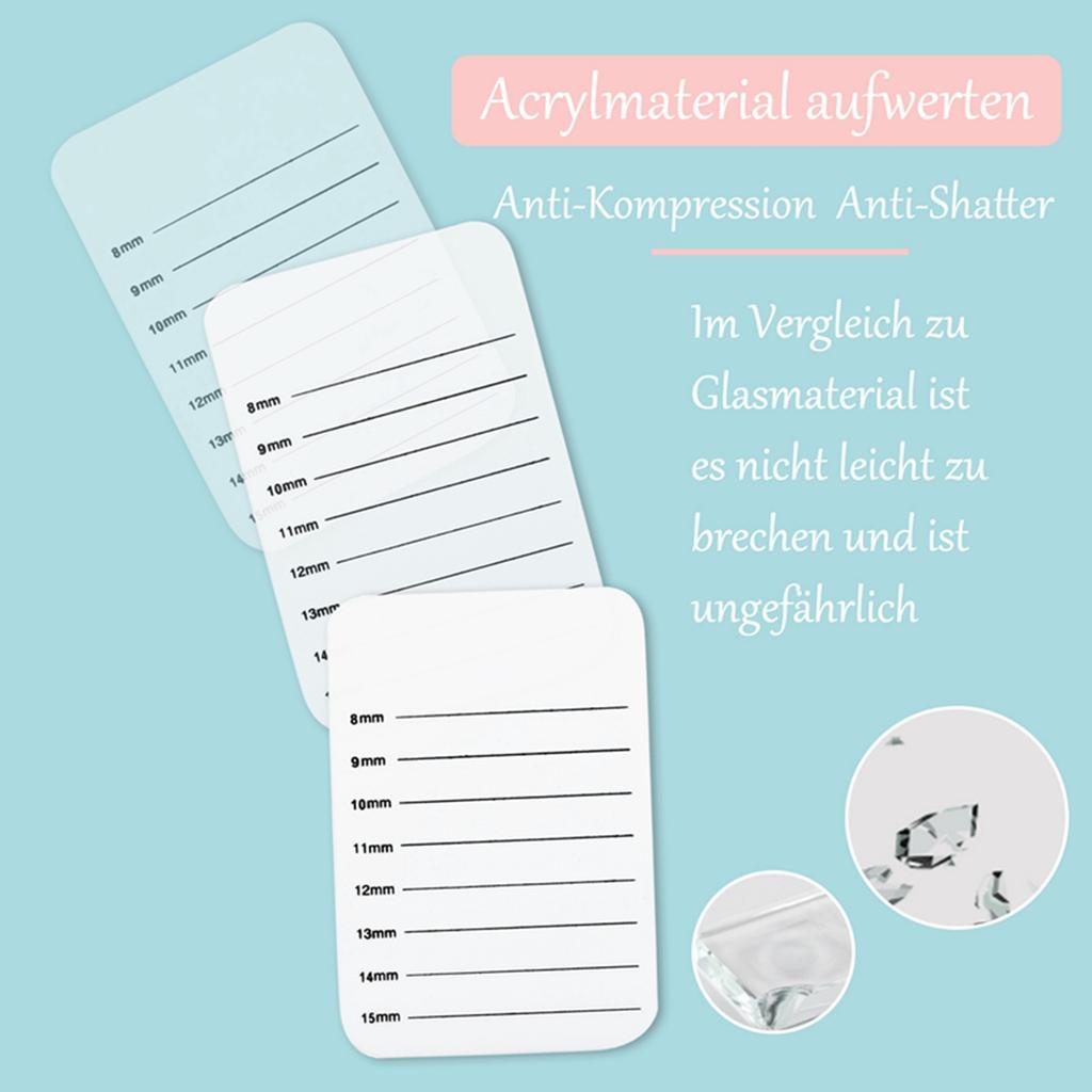 Eyelash Extension Hand Plate, 8-15mm Makeup Tray Strip Holder, Accelerated Grafting Holder for Professional Salon and   Use with Belt