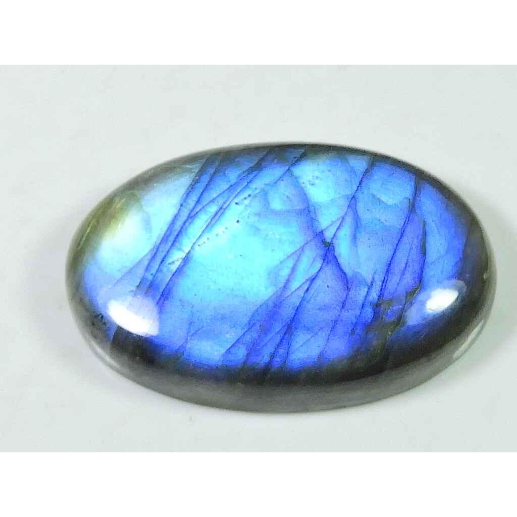78Cts. Rainbow Fire Labradorite Oval Cabochon Loose Natural Gemstone 26X39MM SK-2066