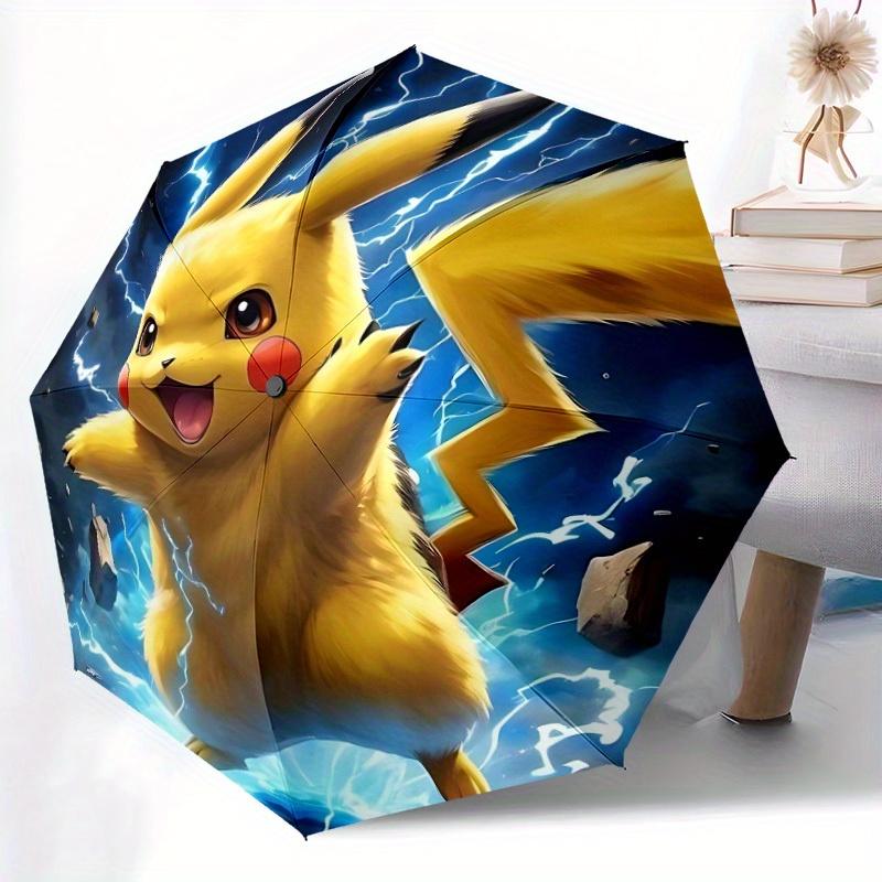 1pc Pikachu, Pokémon Automatic Opening/closing umbrella, Compact Travel Umbrella - - Festive Accessory, Sturdy Ribs yy250807070