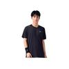 Anta Lifestyle Series Logo Letter Print Round Neck Short Sleeve T-Shirt Men Tops Black 952327126-6