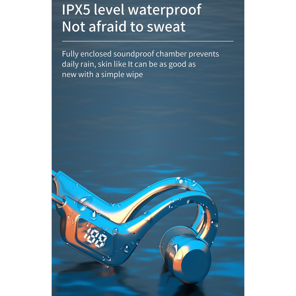 VG06 Bone Conduction BT Headset Wireless On Ear Lightweight Headphone Ear Hanging Wireless Earphone