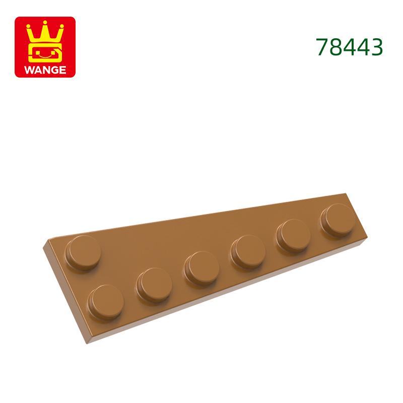 

Non-Toxic 80Pcs/Lot 78443 Left Tooth Flat 6+1Dots Building Blocks Moc Accessories Compatible With Assembles Bricks Children Toys