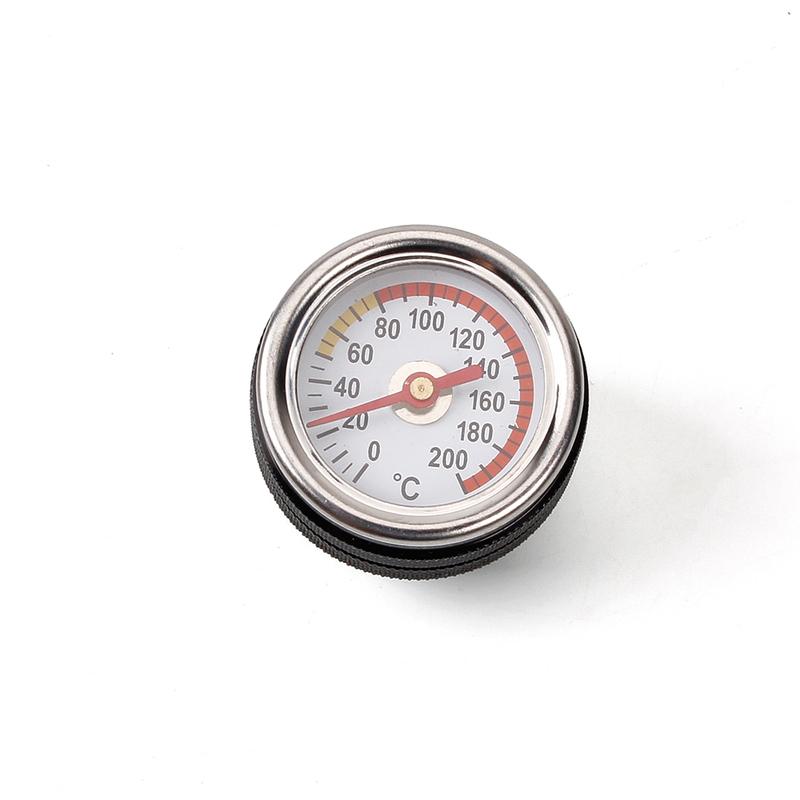 M30X1.5 Motorcycle Fuel Cap Tank Oil Temperature Gauge Engine Valve Cover Oil Filler Cap For 87-98 Kawasaki 650 KLR CAP021