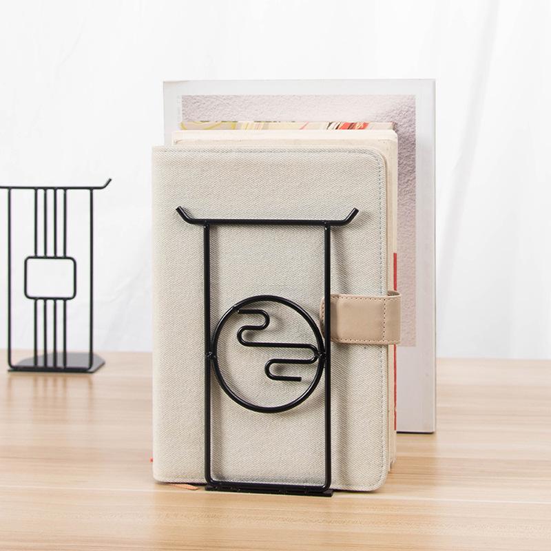 Chinese Style Creative Metal Bookends - Desktop Storage & Book Support Ornament
