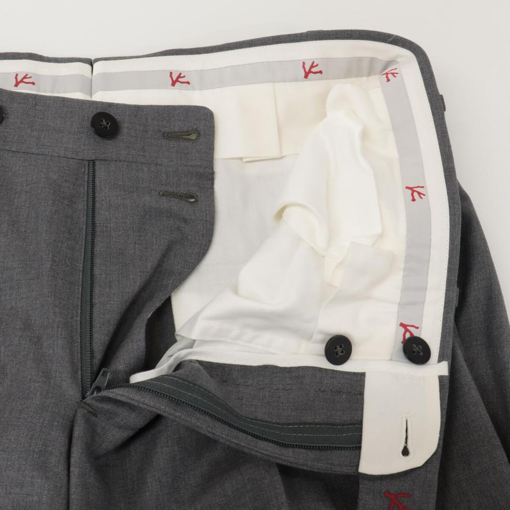 ISAIA FASE GREGORY Grey Single 2B Boots Suit Setup 48 grayUsed