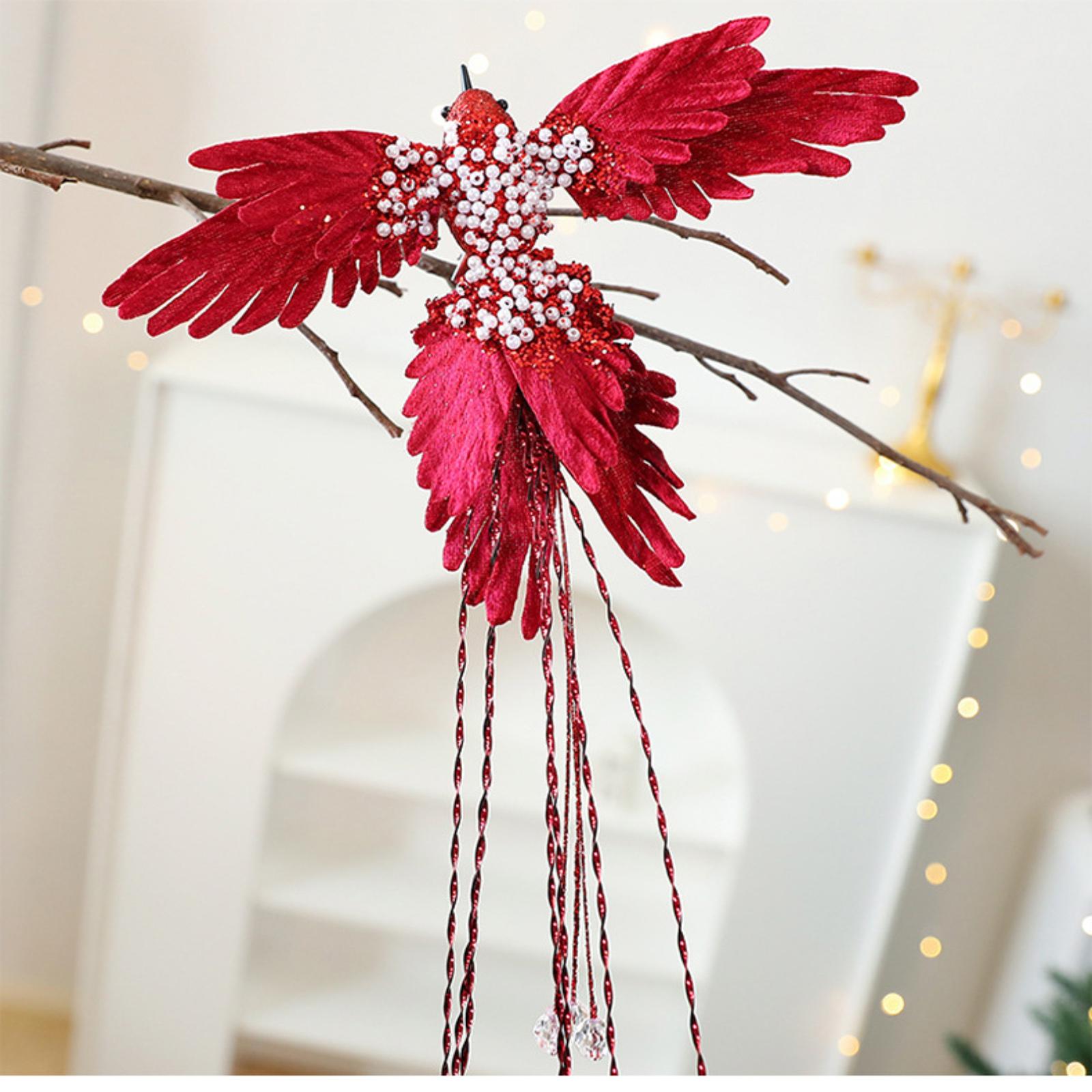 

Simulated HummingbirdChristmas Tree Decoration, Christmas Ornaments, Scene Arrangement, And Bird Pendants One Size винный