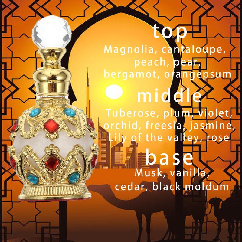 Arabian Perfume Dubai Essential Oil Perfume Fragrances 15Ml Arabic Perfume For Women Long Lasting Perfume Luxury