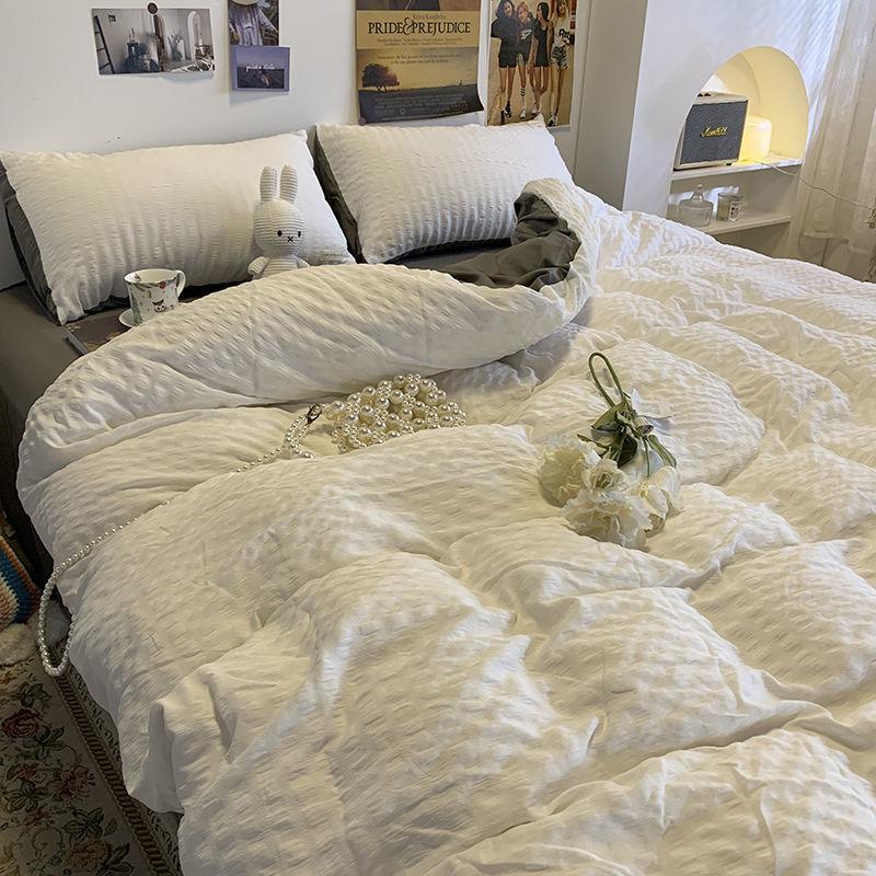 Bettbezug im Bubble-Prinzessin-Stil, vierteiliges Bettlaken-Schlafsaal-Bettwäsche-Set