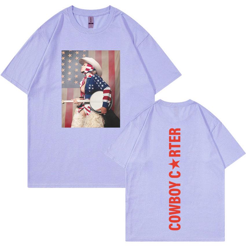 Beyonce Cowboy Carter Trendy Tour Print Tshirts Mens High Quality Oversized Aesthetic Summer Casual Tee Shirts Unisex Fans Gift