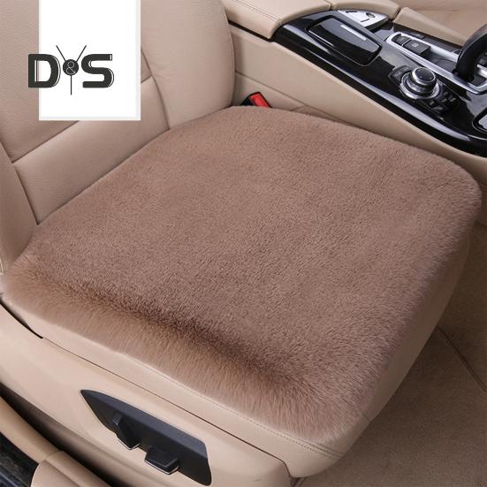 Thickened Plush Car Seat Cushion Set Anti-Slip Design Moisture-Wicking Easy Installation Soft Fluffy Front Back Seat Covers