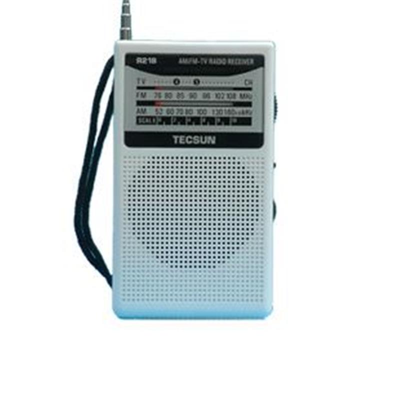 Tecsun R-218 Pocket FM/AM Radio with Campus Broadcast