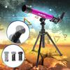 Professional Astronomical Telescope With Tripod Outdoor Monocular Zoom Telescope Spotting Scope for Educational Children Toys ABS