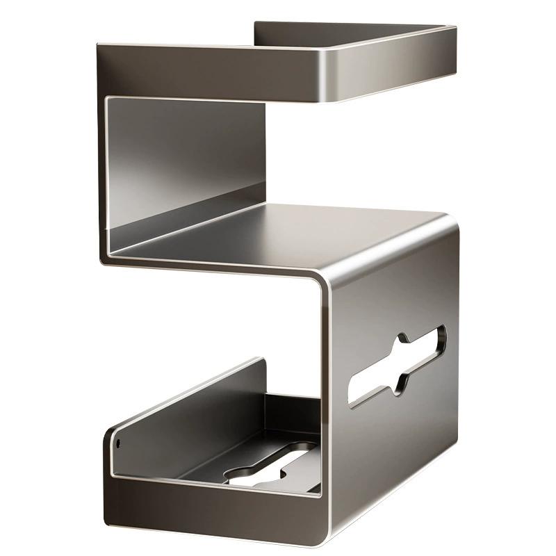 

Soporte para papel higiénico montado en pared sin perforaciones para baño