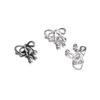 S925 Sterling Silver Vintage Bowknot Pendant DIY Bracelet Pendant Handmade Braided Rope Material Accessories
