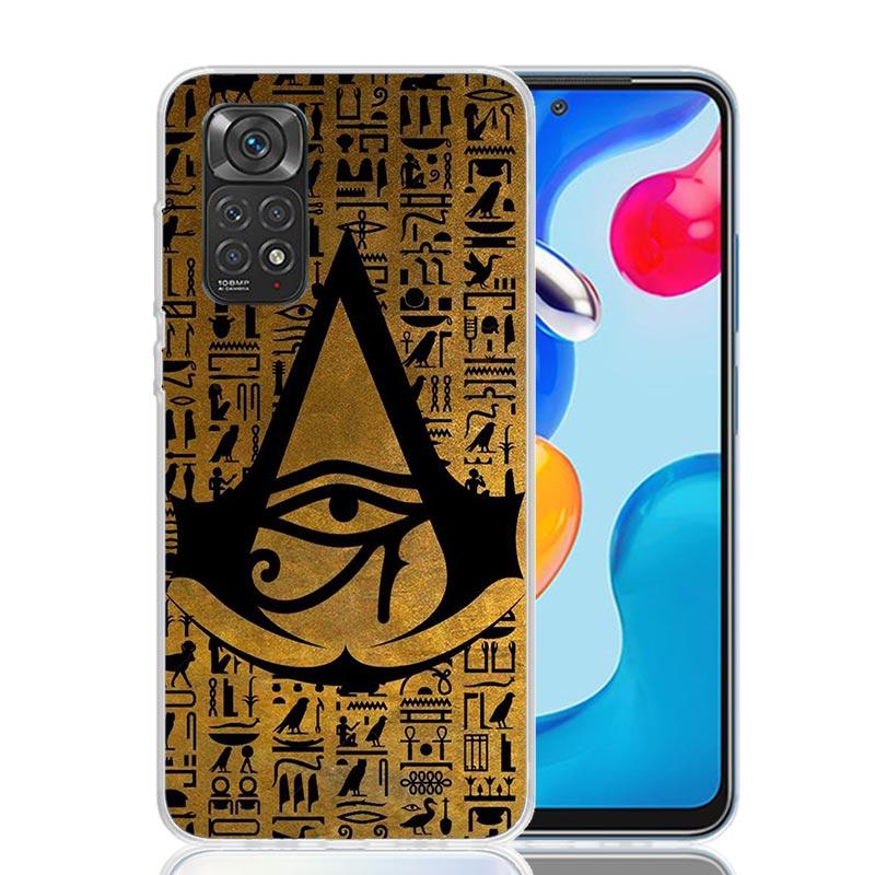 

Sacred Eye of Horus Egypt Fresco Phone Case For Xiaomi Redmi Note 15 14 13 12S 12 Pro Plus 11S 11E 11 11T 10S 10 Art Soft Patter Redmi Note 11E Pro